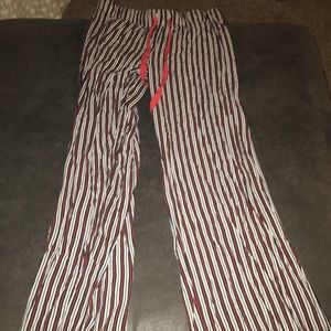 Striped pajama pants